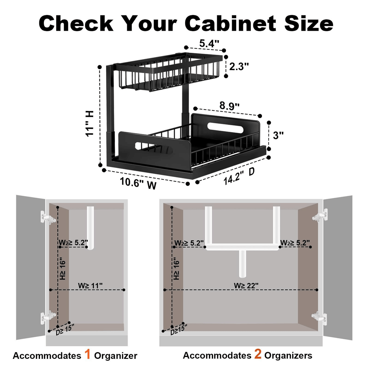 SnapFix™ Pull-Out Under-Sink Organizer