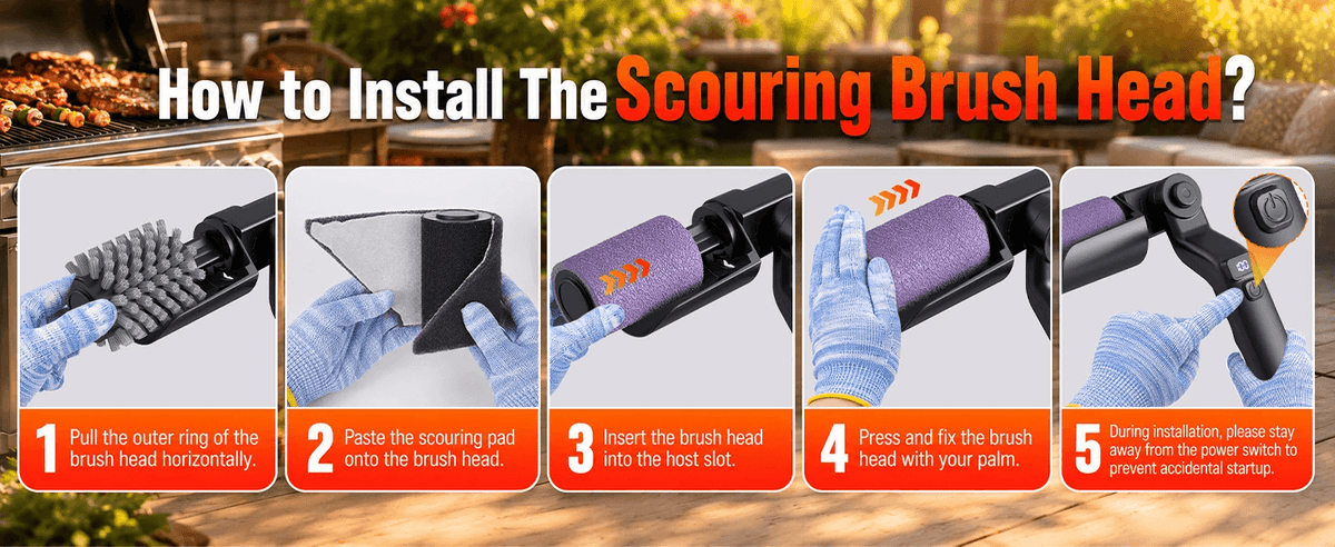 SnapFix™ Electric Grill Brush