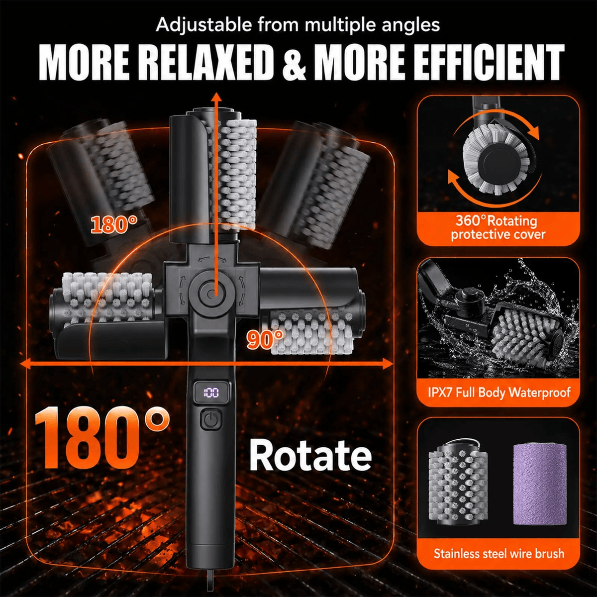 SnapFix™ Electric Grill Brush