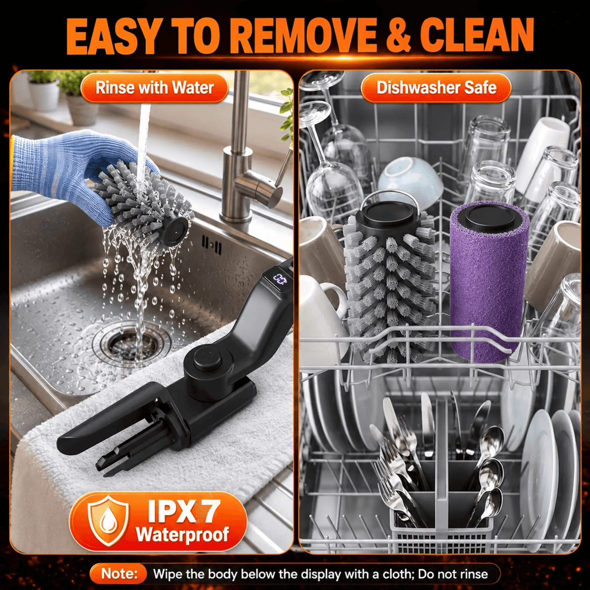 SnapFix™ Electric Grill Brush