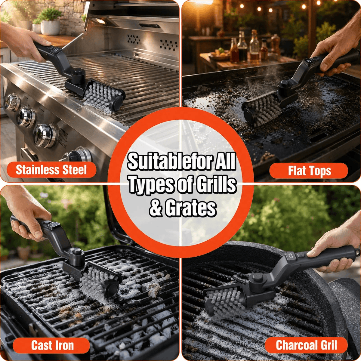 SnapFix™ Electric Grill Brush