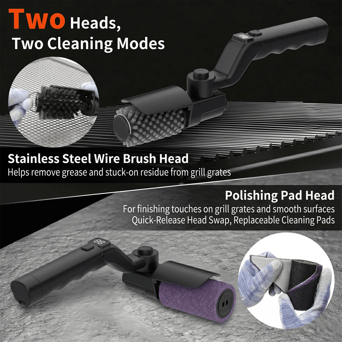 SnapFix™ Electric Grill Brush