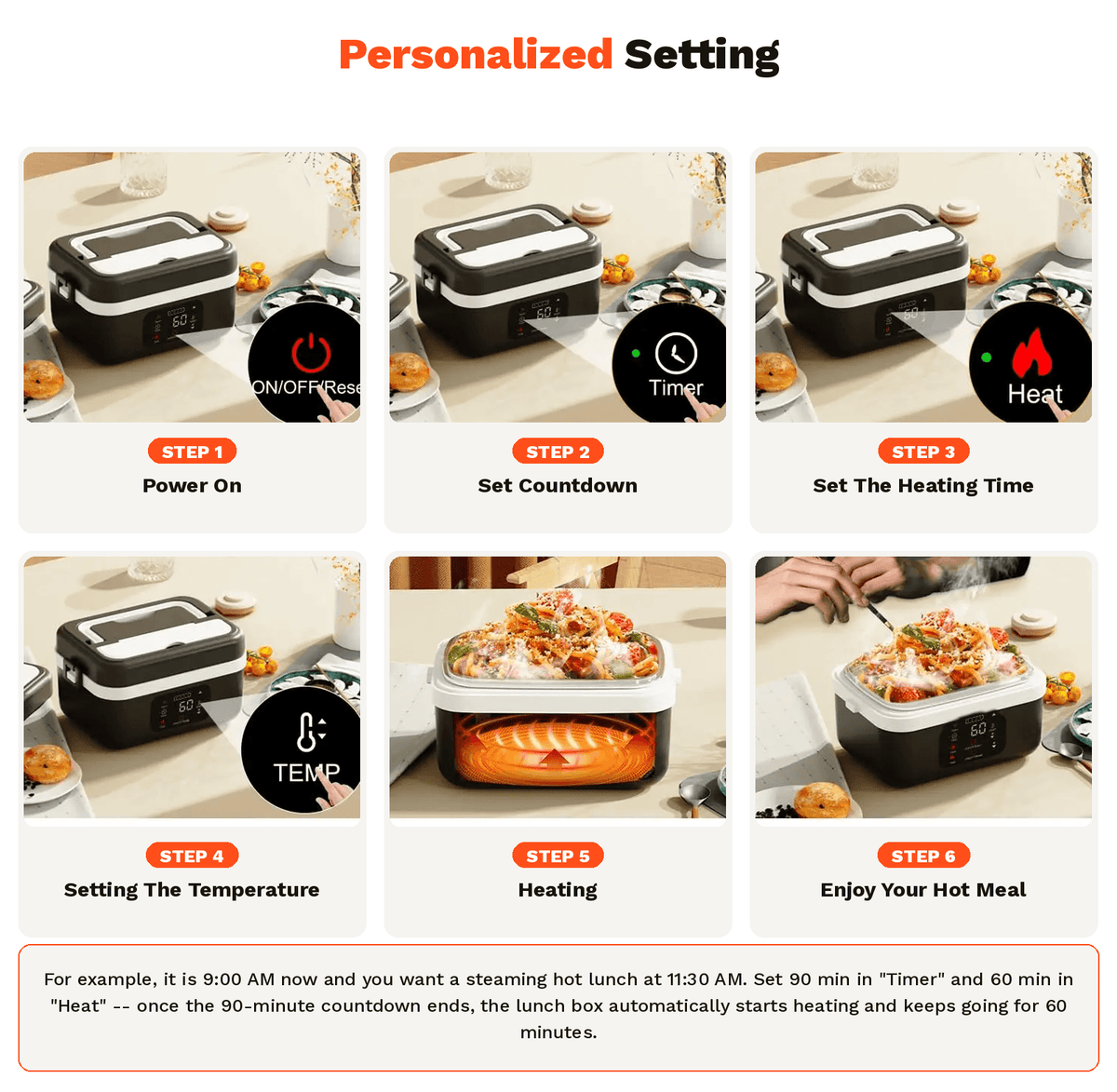 SnapFix™ Battery-Powered Heating Lunch Box