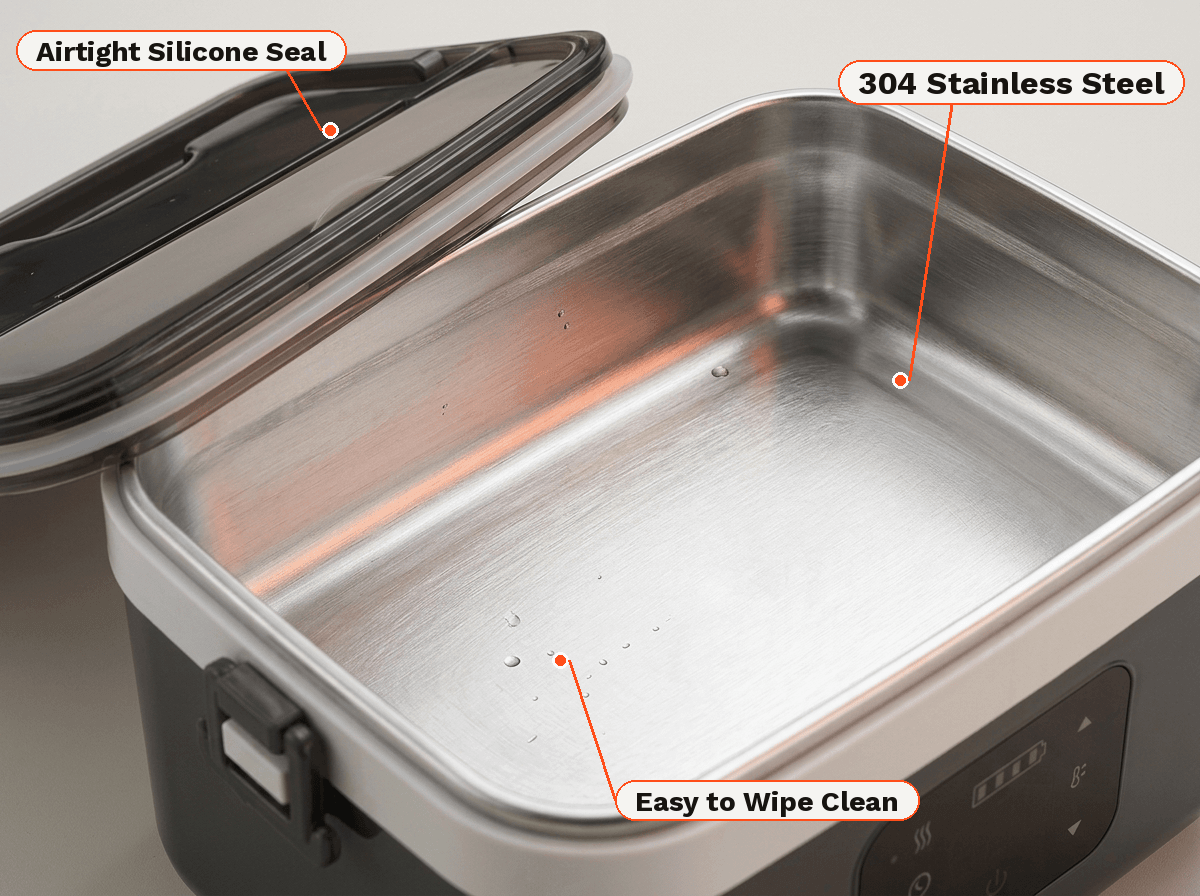 SnapFix™ Battery-Powered Heating Lunch Box